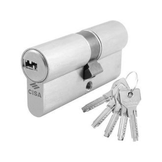 Κύλινδρος ασφαλείας 100mm(50-50) 5 κλειδιά CISA Asix-ΝΙΚΕΛ