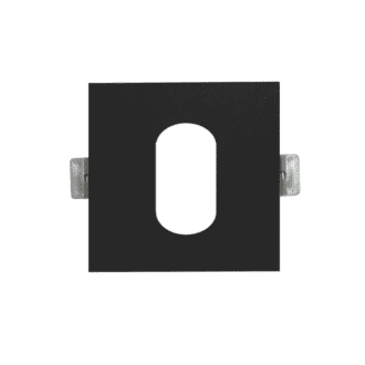 Σποτ Νο617 Τετραγωνο Οβαλ Μαυρο Αλουμινιου 88X88
