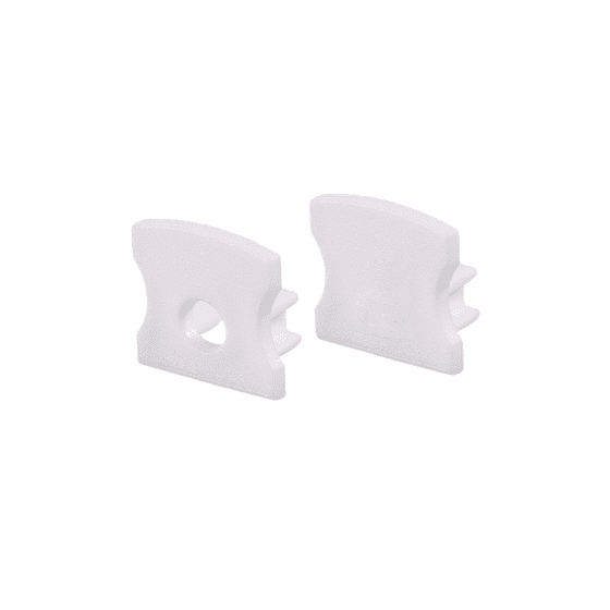 Set Of White Plastic End Caps For Profile P113