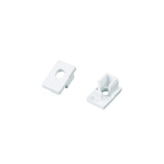 Set Of White Plastic End Caps For P129N