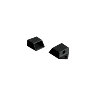 Set Of Black Plastic End Caps For Profile P151B