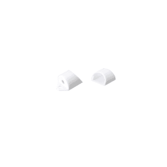 Set Of White Plastic End Caps For P163