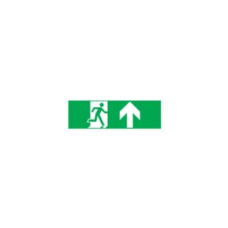 Arrow Up Sticker For Exit/Emergency Lighting