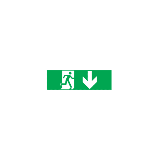 Arrow Down Sticker For Exit/Emergency Lighting