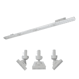 White Led Linear Movable Track Luminaire 40W 4000K 3-Phase 90° 5600Lm 230V Ac Ra90 L1144Mm Mm 5Yrs