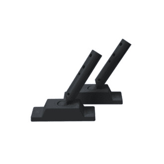Roofpath Set Of 2Pcs Black Base Holder With 45° Adjustable Rod