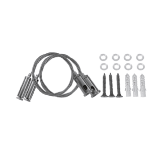 Hanging Kit For Profile With 1Pc Steel Wire 2M & Installation Accessories