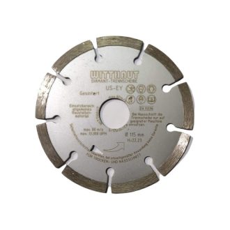 Δίσκος κόπης διαμαντέ δομικών υλικών γενικής χρήσης Φ115 WITTHAUT