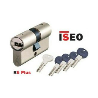 Κύλινδρος ασφαλείας 80mm(30-50) 5+1 κλειδιά ISEO R6 PLUS-ΝΙΚΕΛ