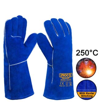 Γάντια Δερμάτινα Μακριά Ηλεκτροσυγκολλητών XL 14" 250°C